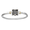 Treasure Coin Cable Bracelet - Sterling Silver & Gold 5mm 6.5 Inch