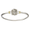 Treasure Coin Cable Hook Bracelet - Silver & 14K Gold 3.5mm 7 Inch - CBLC35TC70