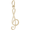 Treble Clef Charm Gold Plated - 10-0292