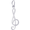 Treble Clef Charm Silver - 10-0292