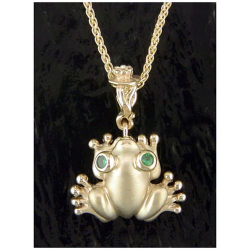 Tree Frog Small Style Pendant - 14K Gold  - SD-FGP810