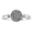 Tree of Life Larimar Hook Bracelet - Silver & 14K Gold 6mm 7 Inch