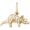 Triceratops Charm Gold Plated - 10-1941