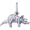 Triceratops Charm White Gold - 10-1941