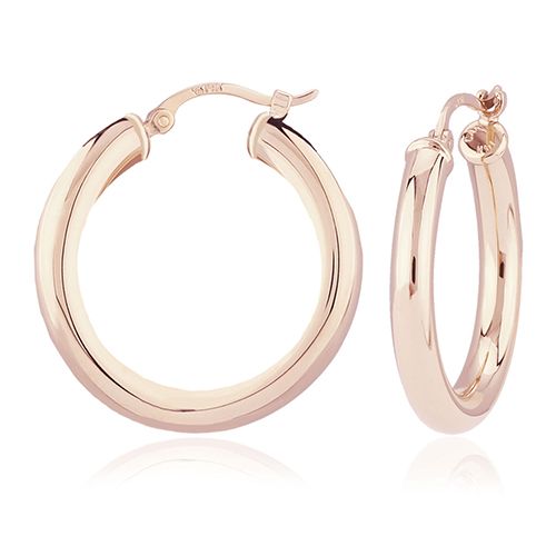 Tube Earrings - 14K Rose Gold