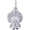 Turkey Charm-White Gold - 10-8292