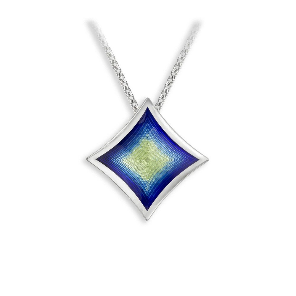Turquoise Diamond-Shaped Necklace - NN0533B