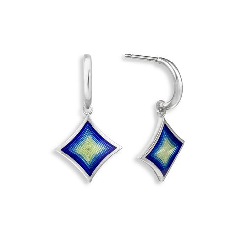 Turquoise Diamond-Shaped Posts - NE0533B