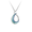 Turquoise Teardrop Necklace  Sterling Silver - NN0575A