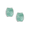 Turquoise Wide Hoop Post Earrings Sterling Silver - NE0603B