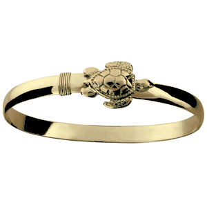 Turtle Hook Bracelet - 14K Yellow Gold 6mm 7.5 Inch
