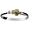 Turtle Hook Bracelet - Sterling Silver & 14K Yellow Gold 4mm 6.5 Inch