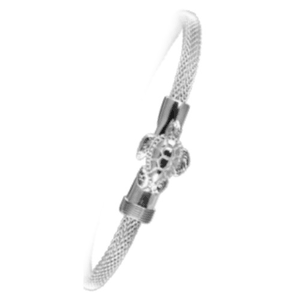 4mm Turtle Mesh Hook Bracelet 7.5  - S4METUR75