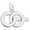 Twins-Male Charm White Gold - 10-3052