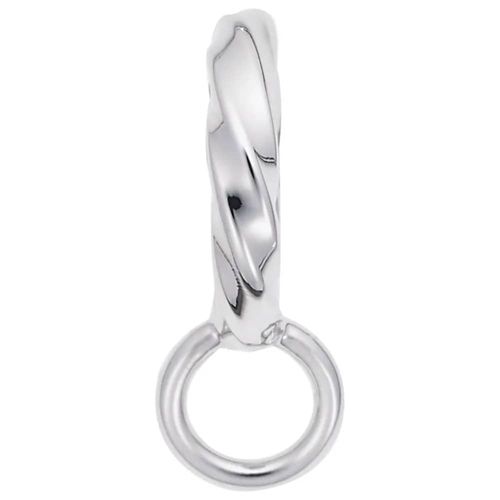 Twisted Charmdrop - 14K White Gold - 10-9133-0-14kw