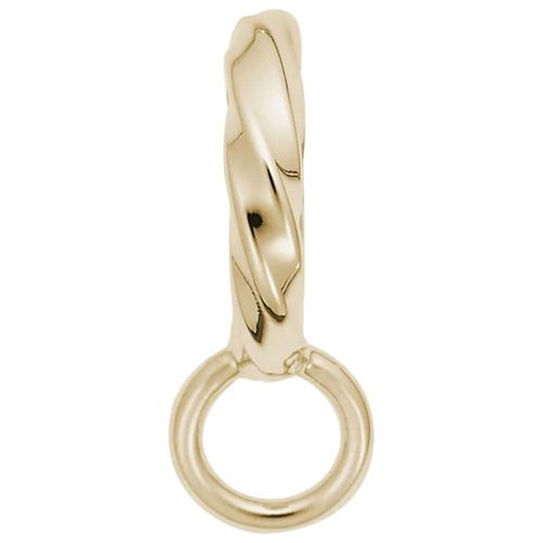 Twisted Charmdrop - 14K Yellow Gold - 10-9133-0-14k
