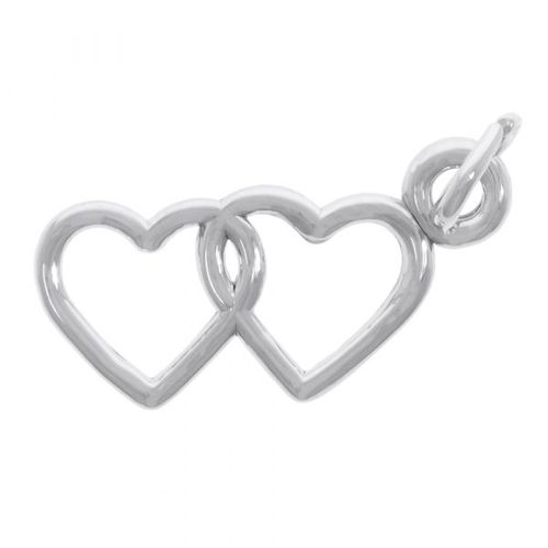 Two Hearts Entwined Charm - 14k Gold - 10-1913-0-14KW