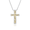 Two Tone Cross Pendant, Hawaiian Inspired  Pendant, PSP-AK173-2