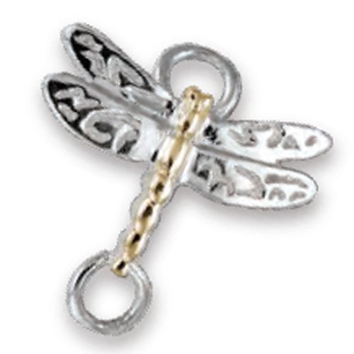 Ss Dragonfly Clasp W/14ky Accent - TTCCDF