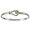 Two Tone Knot Hook Bracelet - Sterling Silver & 14K Gold 4mm 7.0 Inch
