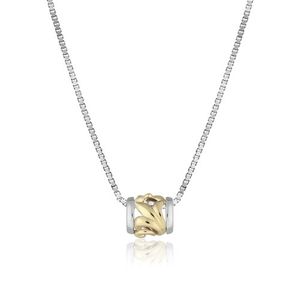 Two Tone Scroll Barrel Pendant 9.5mm, Hawaiian Inspired  Pendant, PSP-AK172-9.5mm