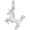 Unicorn Charm White Gold - 10-5541