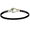 Unity Peridot Hook Bracelet Black Titanium Bar Sterling Silver 14ky Gold Wrap 4mm 6.5 Inch - C4UNYPERBT6