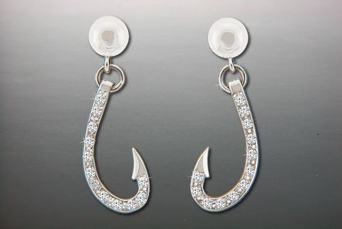 Vanmark Diamond Hooks Dangle Earrings - ER062D-1