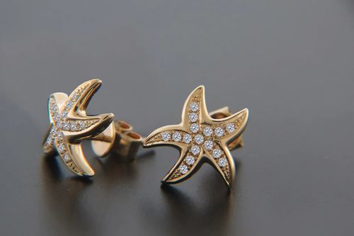 Vanmark Diamond Starfish Post Earrings - je6280-4y88