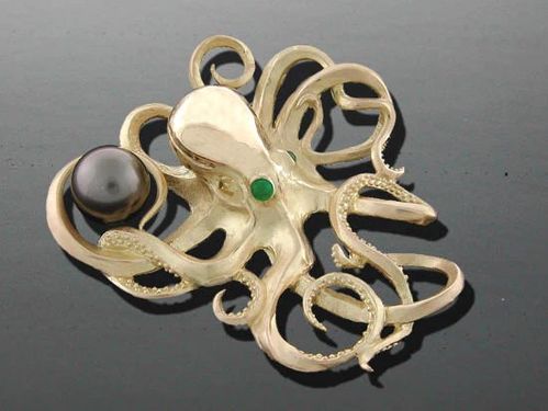 Vanmark Octopus Pin Pendant - PD148