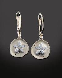 Vanmark Sand Dollar Lever Back Earrings - je8697-4y88-1