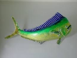 Vanmark Silver Ceramic Color Large Bull Dolphin Pendant - PD085CS