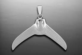 Vanmark Silver Large Marlin Tail Pendant - PD013S