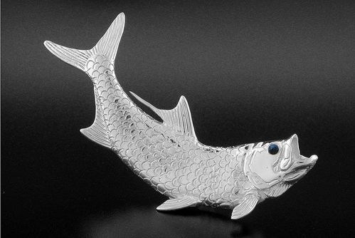 Vanmark Silver Large Tarpon Pendant - PD396S