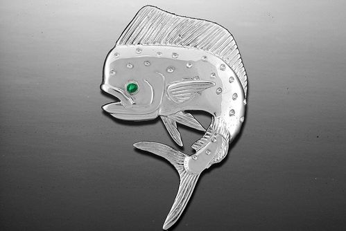 Vanmark Silver Mahi Dolphin Pendant - PD026S