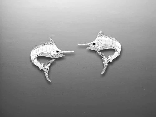 Vanmark Silver Marlin Stud Earrings - ER013S