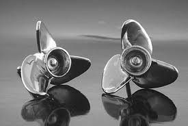 Vanmark Silver Speed Propeller Earrings - ER022S