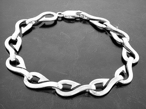 Vanmark Sterling Silver Lady's Multi Hook Bracelet - BR003S