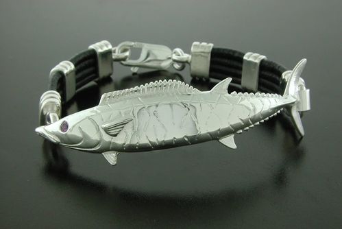 Vanmark Sterling Silver Wahoo Cable Bracelet - SB105