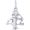 Vasectomy Charm White Gold - 10-3221