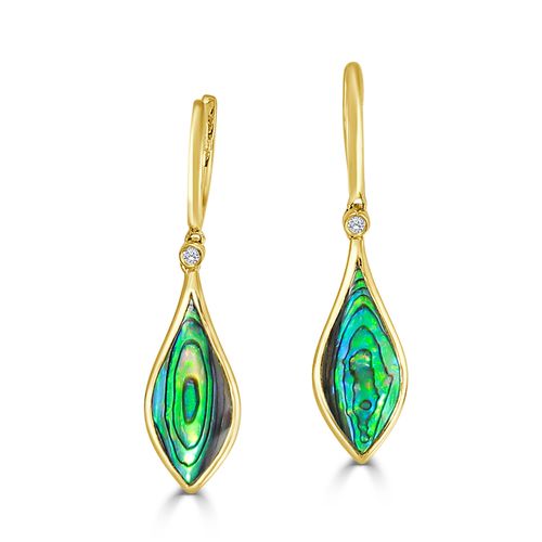 Venus Drop Abalone All Polished Earrings