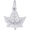 Vermont Maple Leaf Charm White Gold - 10-3666