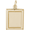 Vertical Photo Art Rectangle Charm 10K Gold - 10-8627