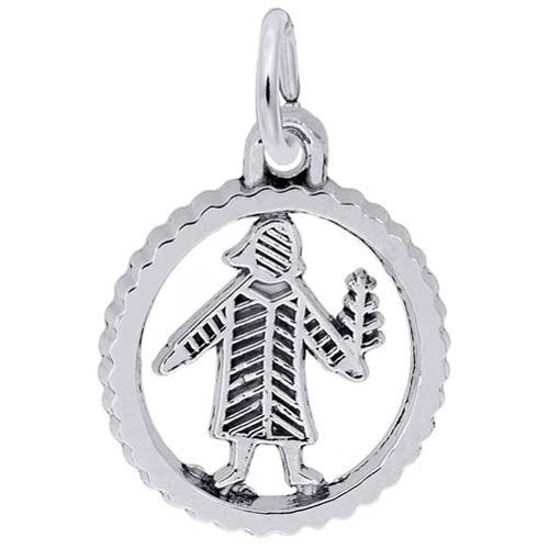 Virgo Charm 14K While Gold - 10-4548-0-14KW