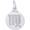 Virgo Charm White Gold - 10-6768