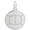 Volleyball Charm Silver - 10-5386