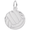 Volleyball Charm White Gold - 10-2243
