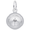 Volleyball Charm White Gold - 10-6232