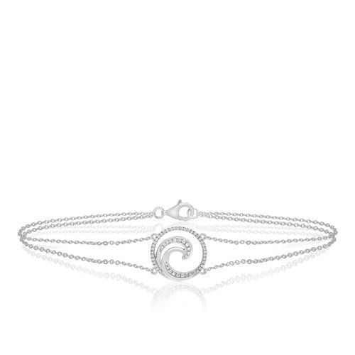 Wave Bracelet Deluxe 15mm, Hawaiian Inspired  Bracelet, WVB-0001/ WG