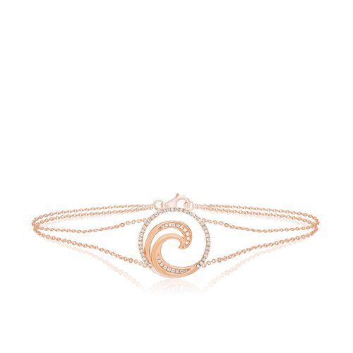 Wave Bracelet Deluxe 19mm, Hawaiian Inspired  Bracelet, WVB-0002/ RG